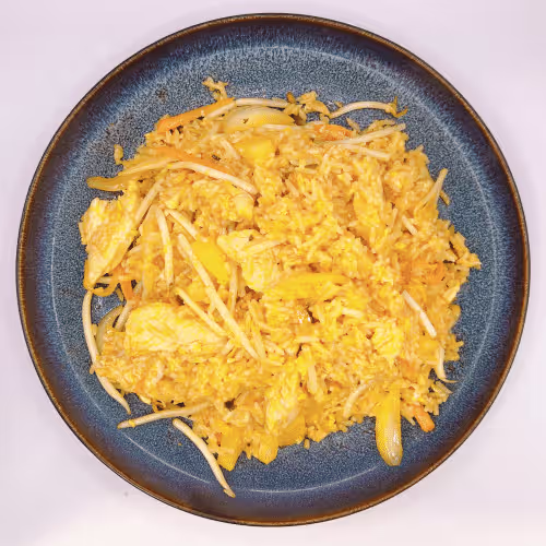 Red Curry Rice Ananas und Huhn (scharf)