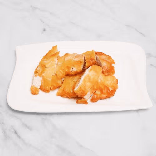 Knuspriges Huhn mit Teriyaki und Reis