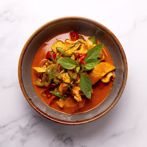 Paneng Huhn (scharf)
