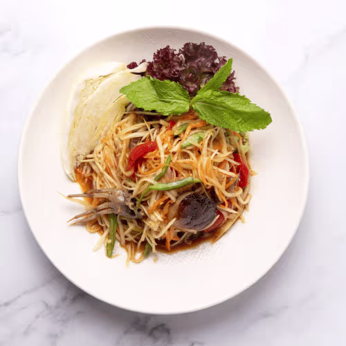 Papaya Salat Isaan (scharf)
