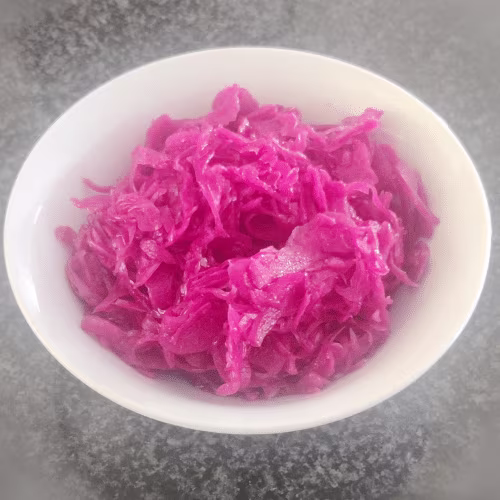 Krautsalat, rot