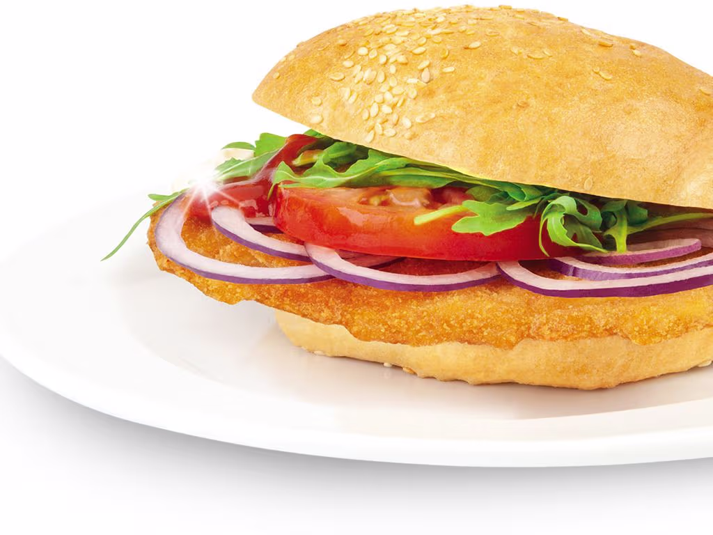 Schnitzel-Burger vom Huhn