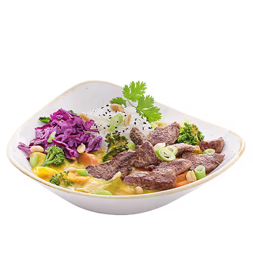 Yellow Mango Peanut Beef Curry