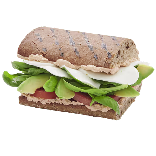 Avocado-Mozzarella Sandwich (vegetarisch)