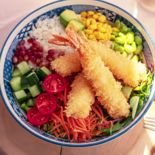 Poké Bowl Garnelen