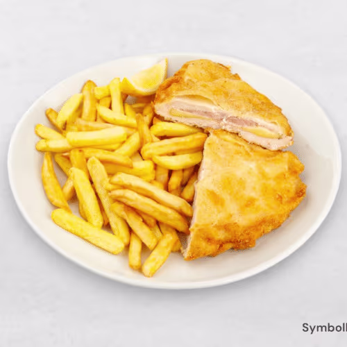 Cordon bleu mit Pommes