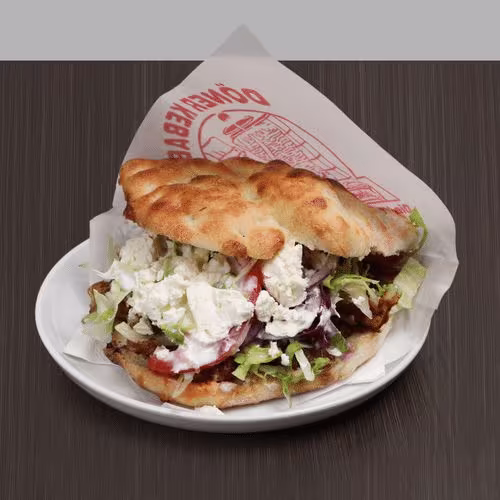 Kebap mit Weichkäse