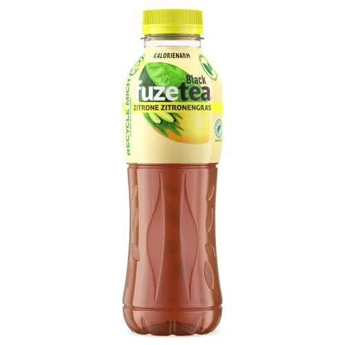 Fuzetea Schwarzer Tee Zitrone-Zitronengras 0,5l (EINWEG)