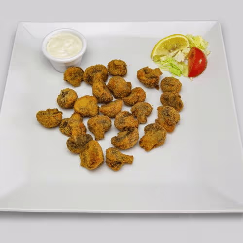 Gebackene Champignons mit Sauce Tartare