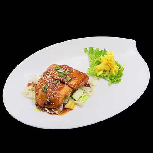 Gegrillter Lachs-Teriyaki