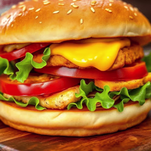 Cheezy Chicken burger