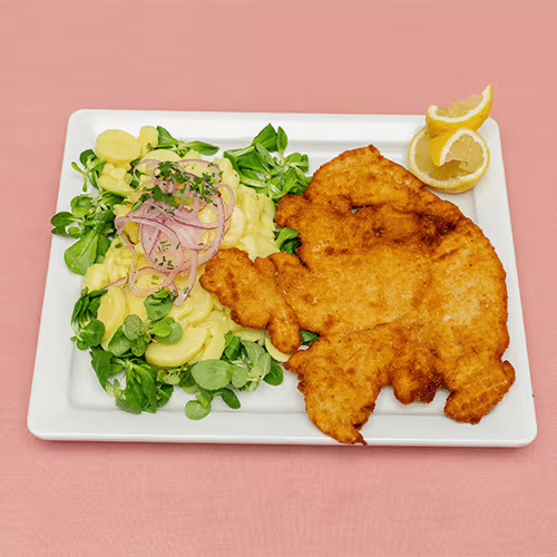 Schnitzel gebacken