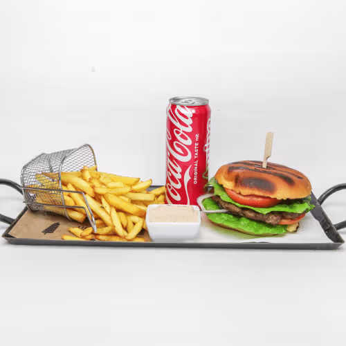 Barbecue Burger Menü