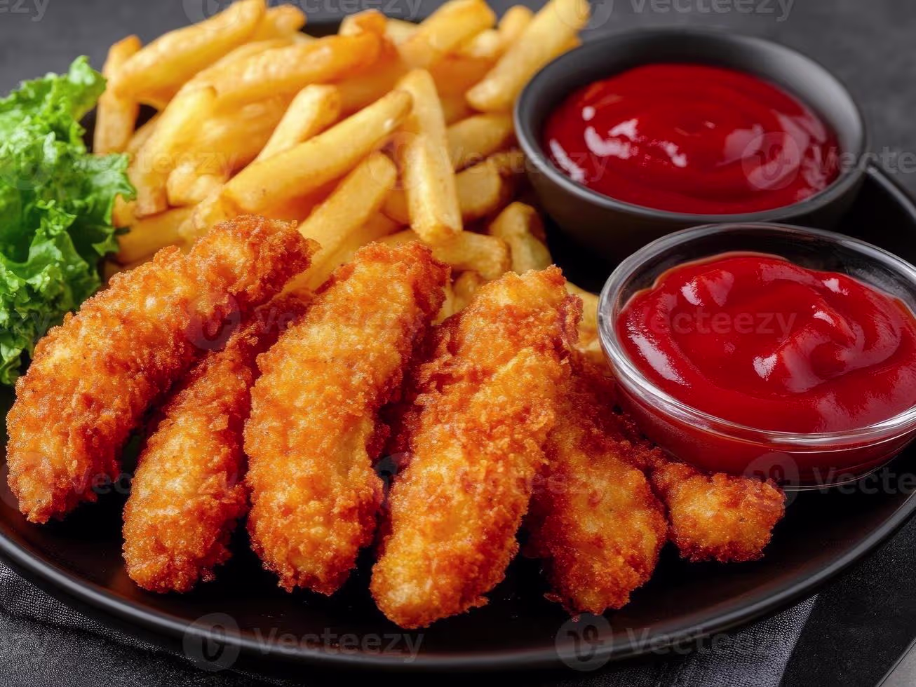 Chicken Frits (8 St) mit Pommes
