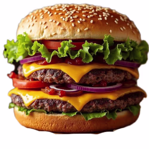 Riesen Doppel-Cheeseburger