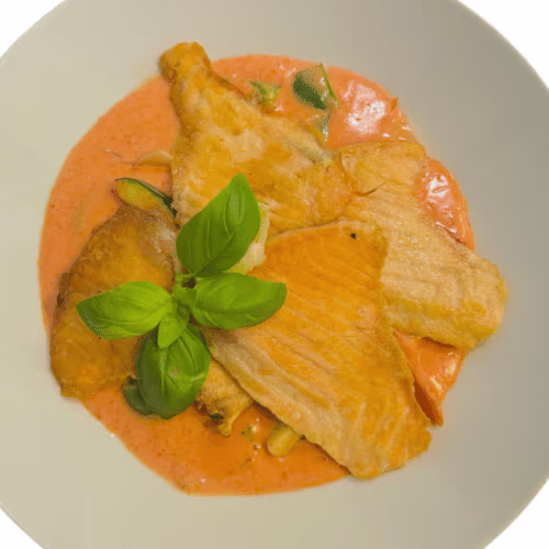 Rote Curry Salmon