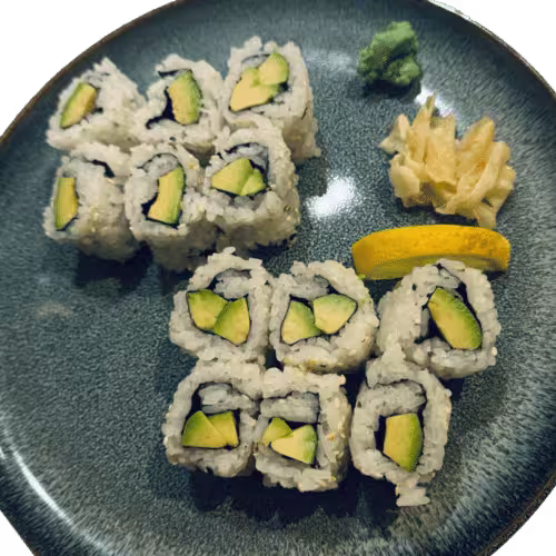 Avocado-Sesam Maki (12 Stück)