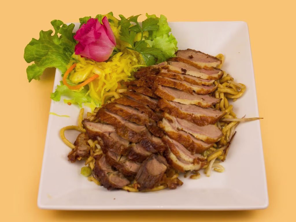 Knusprige Ente nach Szechuan Art (scharf)