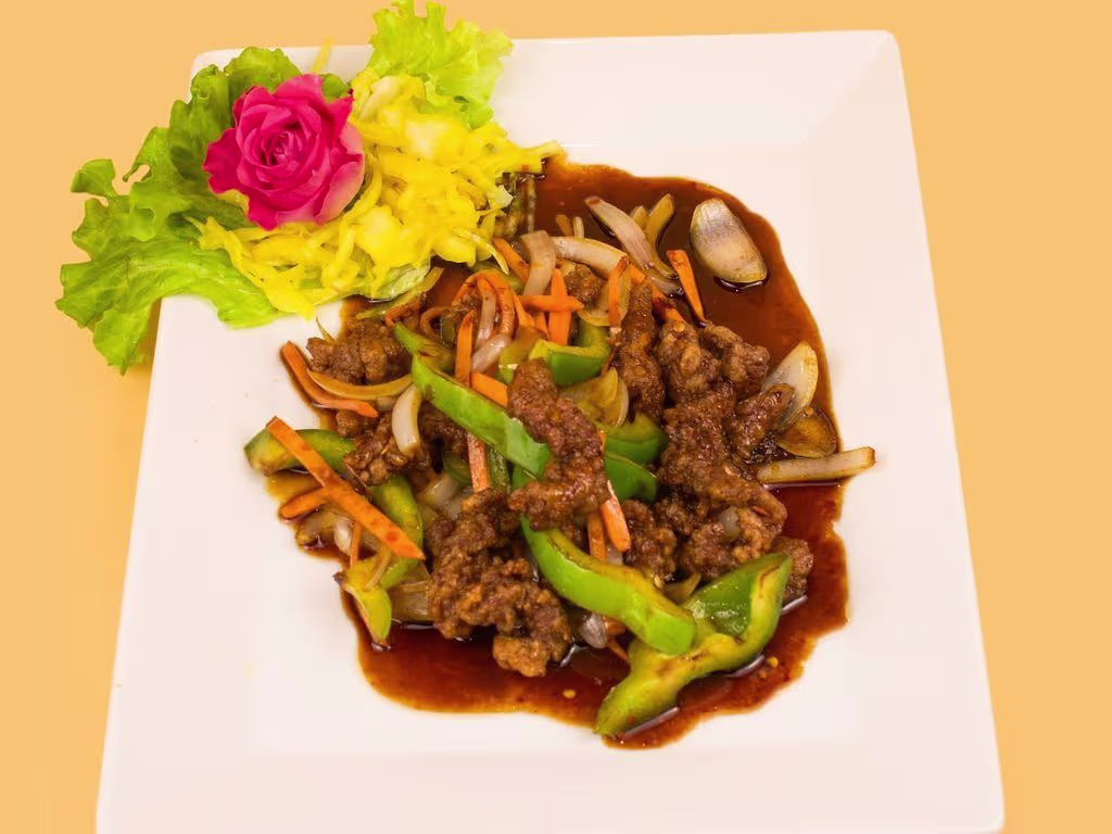 Rindfleisch nach Szechuan Art (scharf)