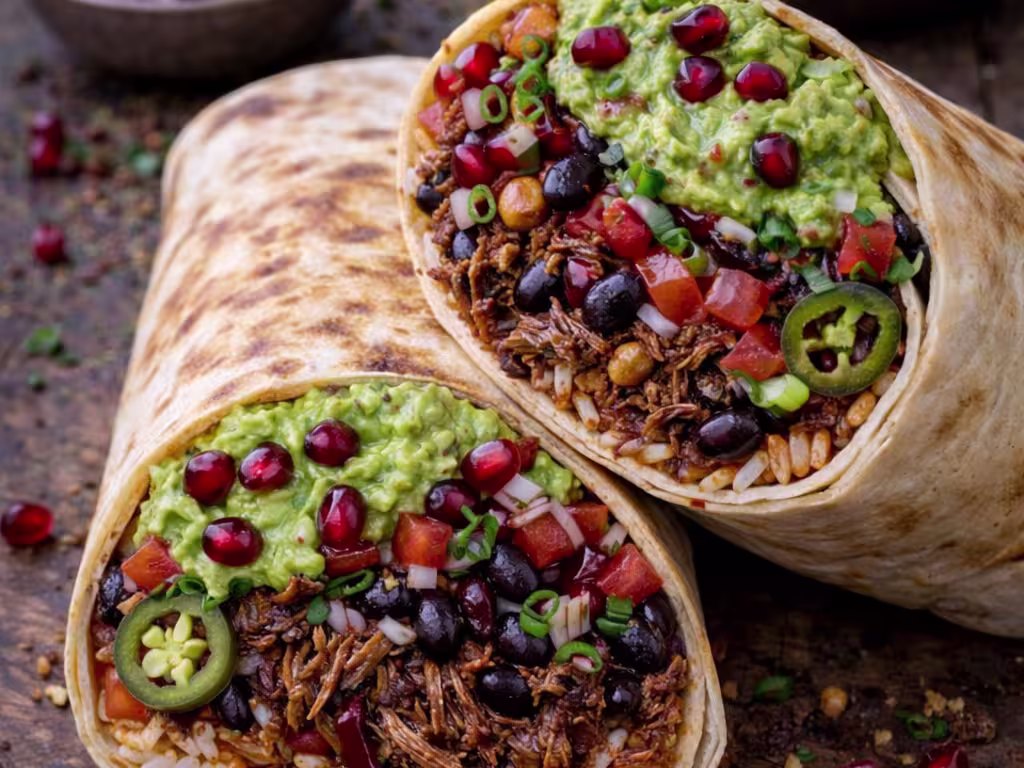 Pulled “Beeflike” Vegan Burrito
