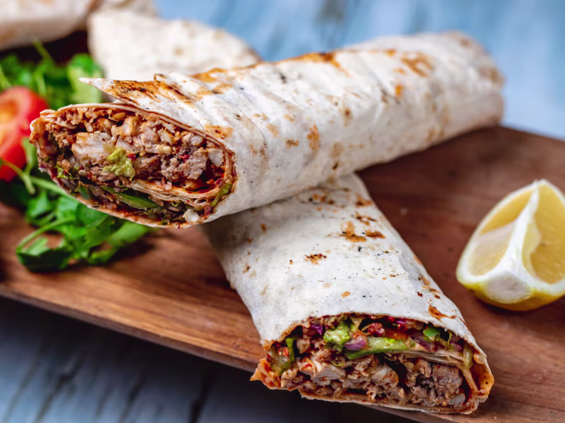 Oriental beef Wrap