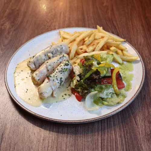 Gefüllte Hühnerrouladen