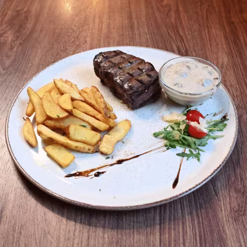 Rindersteak Champignonsauce
