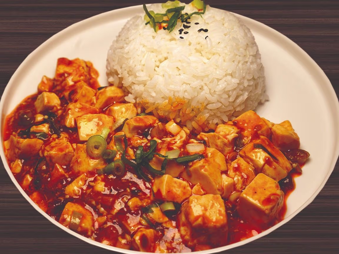 Mapo-Tofu mit Reis