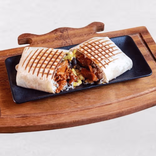 Pulled Beef Burrito (vegan)