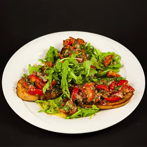 Bruschetta con Pomodori e Basilico (3 Stück)
