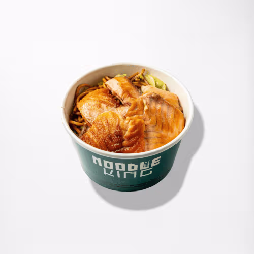 Box mit Lachs Teriyaki