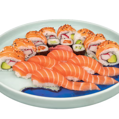 Sake California Maki Lachs Sushi Set