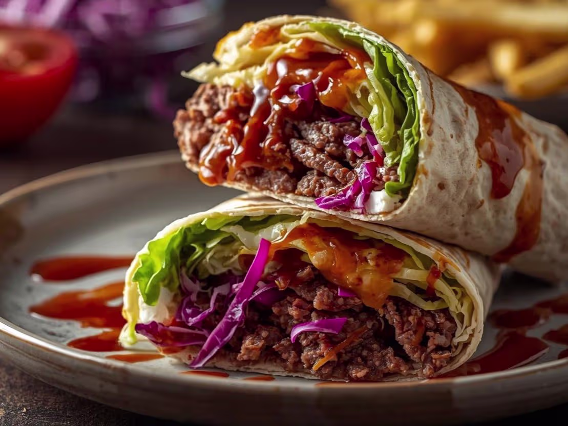 Beef und Barbecue Wrap