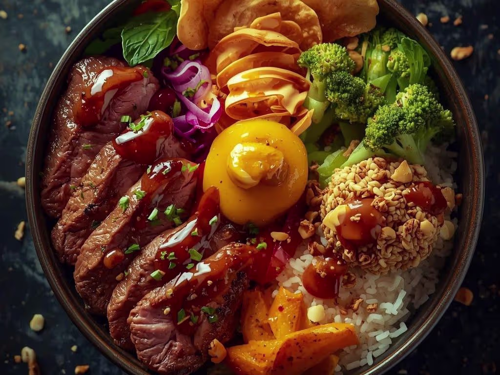 The New Vegan Beef Flatsix Bowl by Bad Boys Pizza