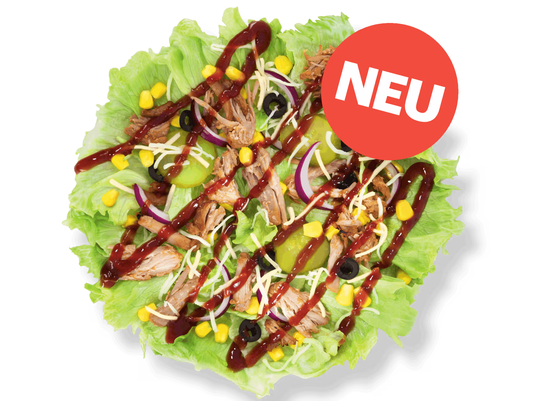 BBQ Pulled Pork Salad