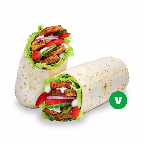 Spicy Vegan Patty Wrap