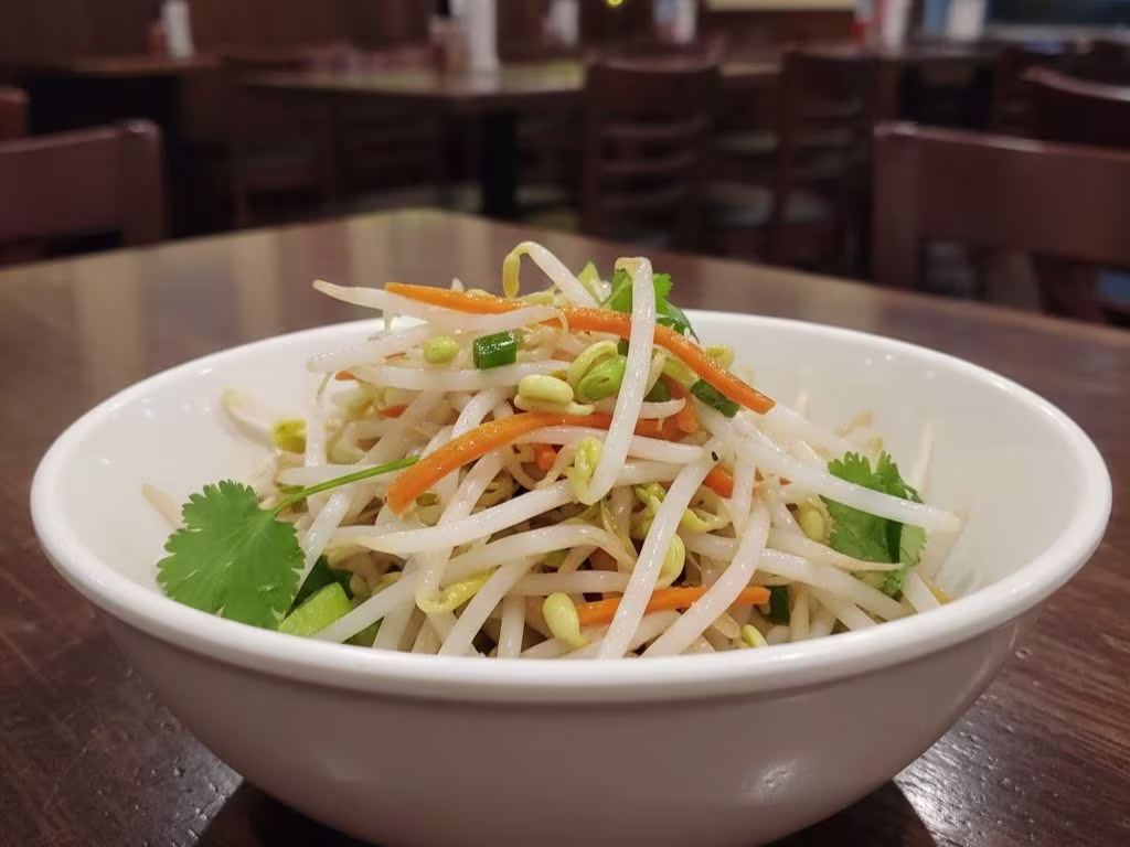 Sojabohnensprossensalat