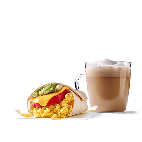 Avocado & Egg Wrap Menü grande