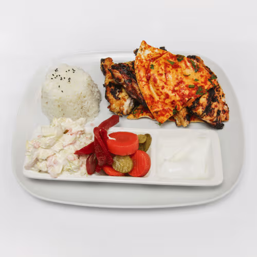 Halbes gegrilltes Huhn