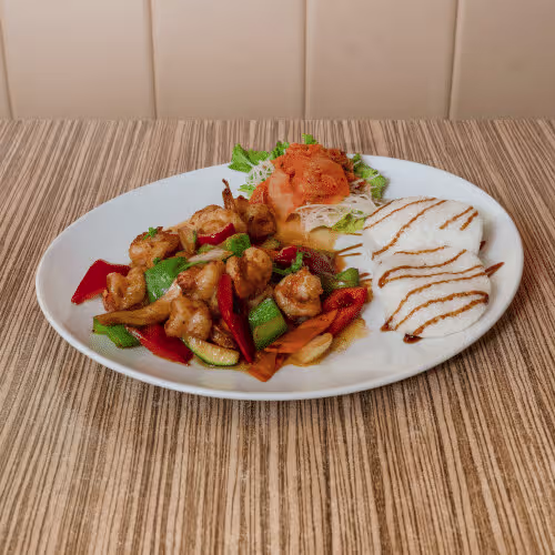 Szechuan Garnelen (scharf)