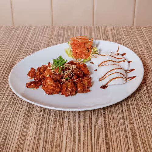 Korean Chili Chicken (scharf)