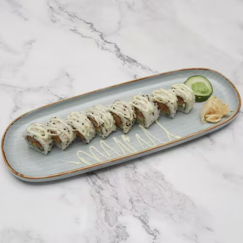 Knusprige Garnelen Califonia Maki (8 Stück)