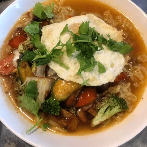 Hühnerfleisch Ramen