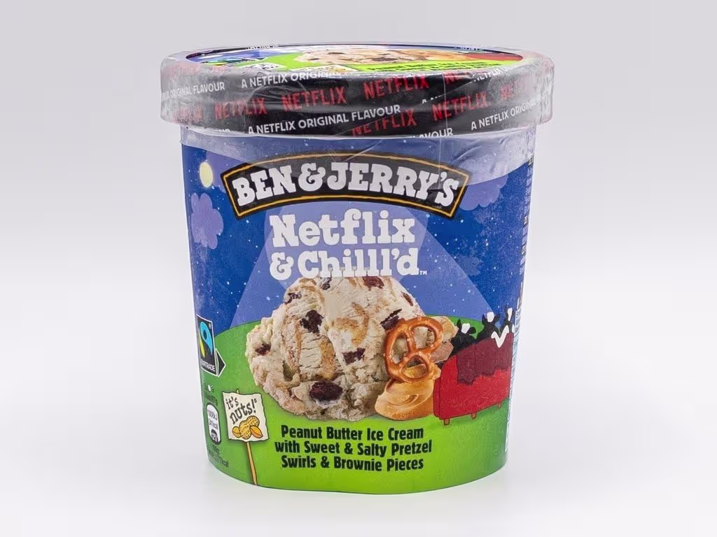 Ben & Jerry's Eis Netflix vegan