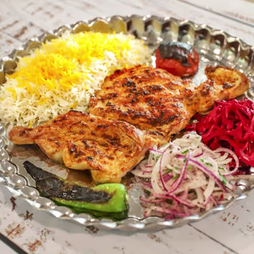 Halbes gegrilltes Huhn