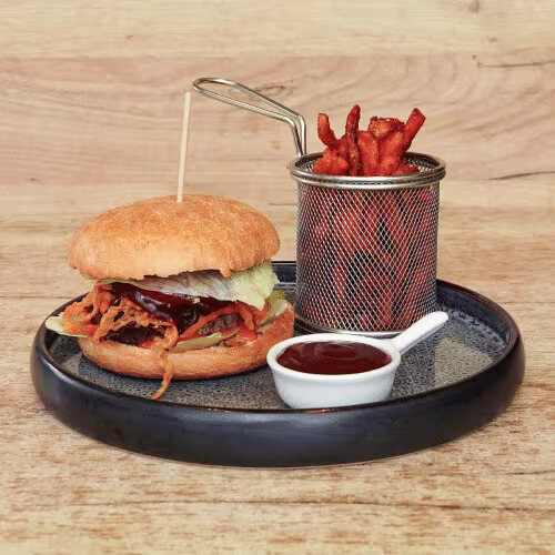 Röstzwiebel Barbecue Bacon Burger