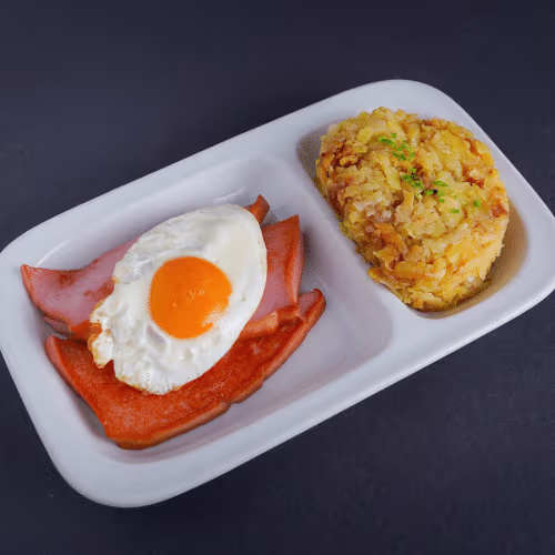 Gebratener Leberkäse