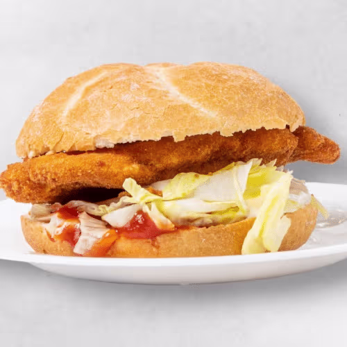 Gemüse-Schnitzel-Semmel