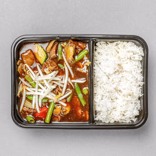 Rind Wok-Gemüse