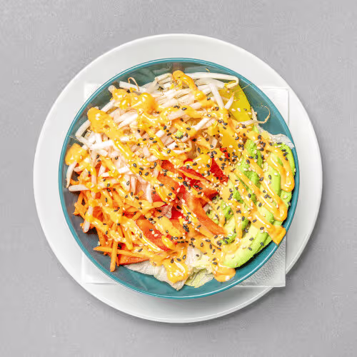 Gemischter Salat mit Avocado
